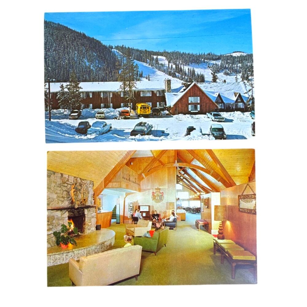Vintage Winter Park Colorado Hochlandhof Postcards 1960s High Country Inn CO